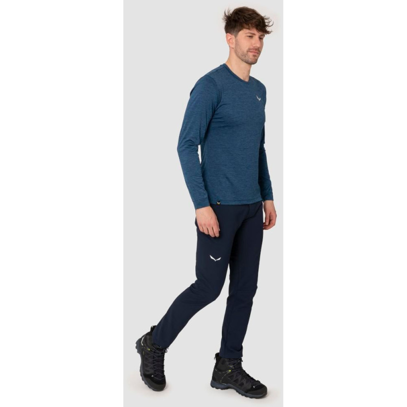 Футболка ч Salewa PUEZ MELANGE DRY M L/S TEE 27453 5135 - 48/M - сірий