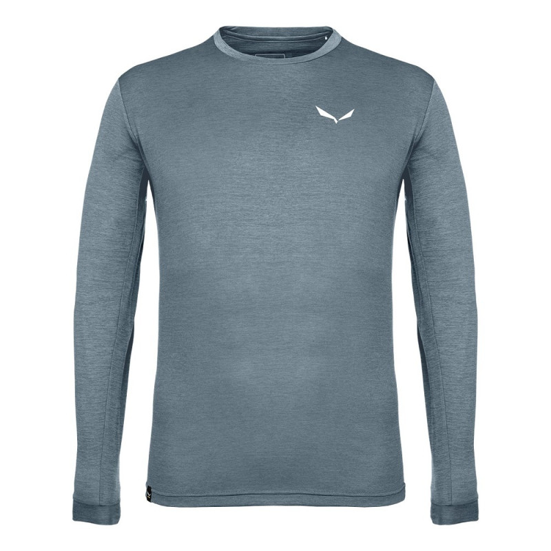Футболка ч Salewa PUEZ MELANGE DRY M L/S TEE 27453 8106 - 50/L - сірий