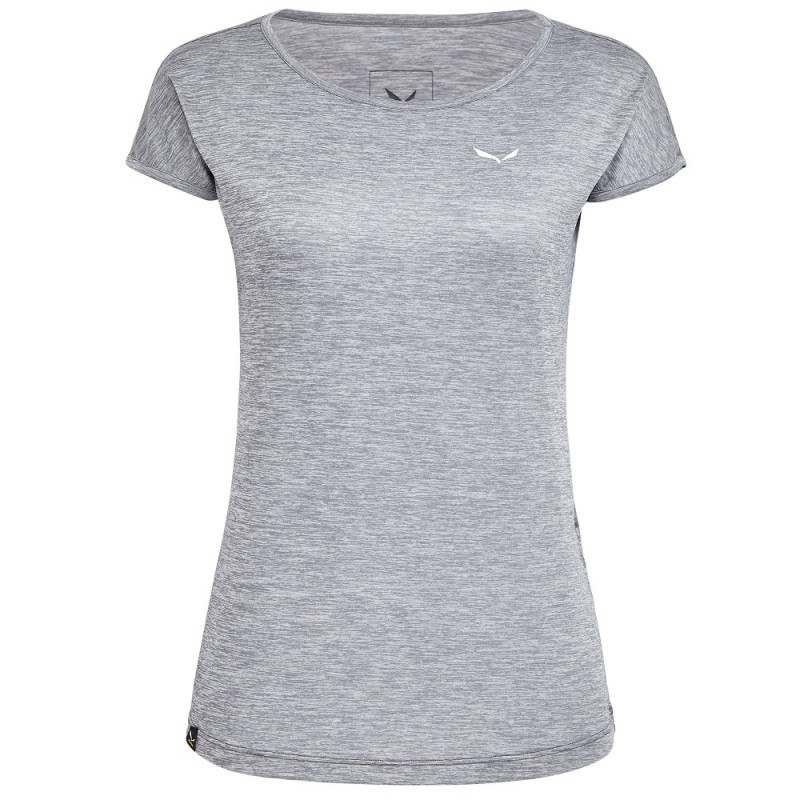 Футболка ж Salewa PUEZ MELANGE DRY W S/S TEE 26538 0538 - 46/40 (L) - сірий