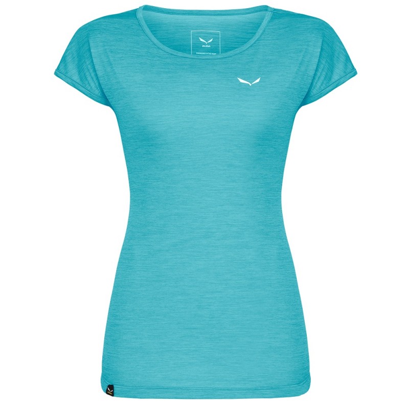 Футболка ж Salewa PUEZ MELANGE DRY W S/S TEE 26538 8176 - 44/38 (M) - синій