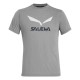 Футболка ч Salewa SOLIDLOGO DRI-REL M S/S TEE 27018 0624 - 46/S - сірий