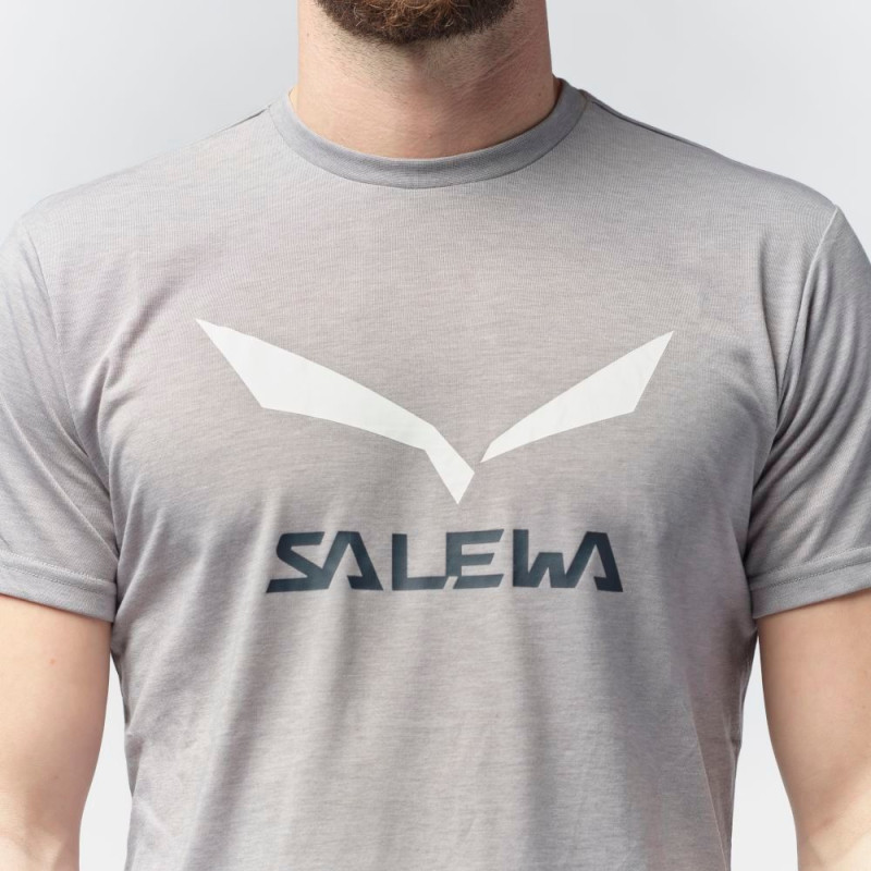 Футболка ч Salewa SOLIDLOGO DRI-REL M S/S TEE 27018 0010 - 48/M - білий