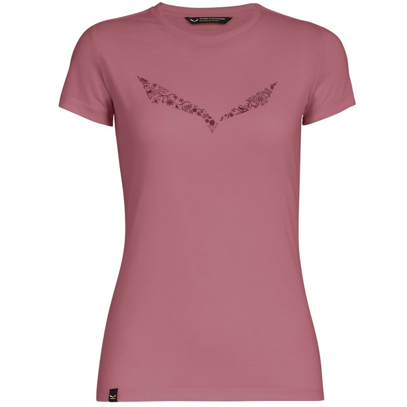 Футболка ж Salewa SOLID DRI-REL W S/S TEE 27019 6579 - 38/32 (XXS) - червоний