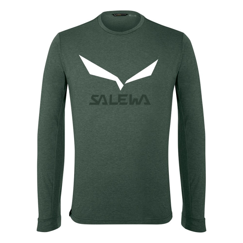Футболка ч Salewa SOLIDLOGO DRY M L/S TEE 27340 3966 - 46/S - синій