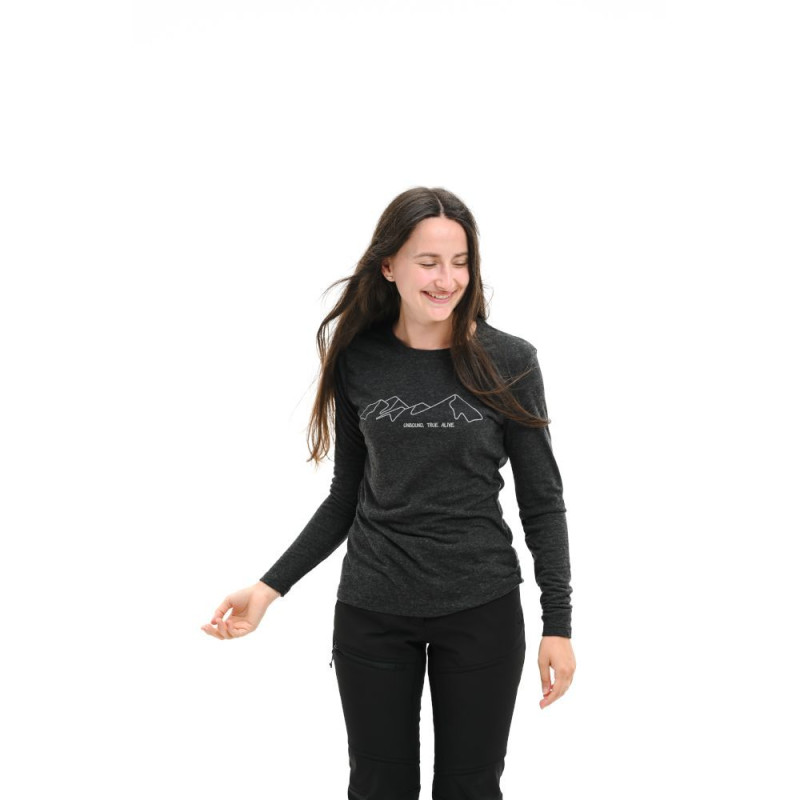 Футболка ж Turbat Cozy Logo 2 LS Wmn caviar - L - чорний