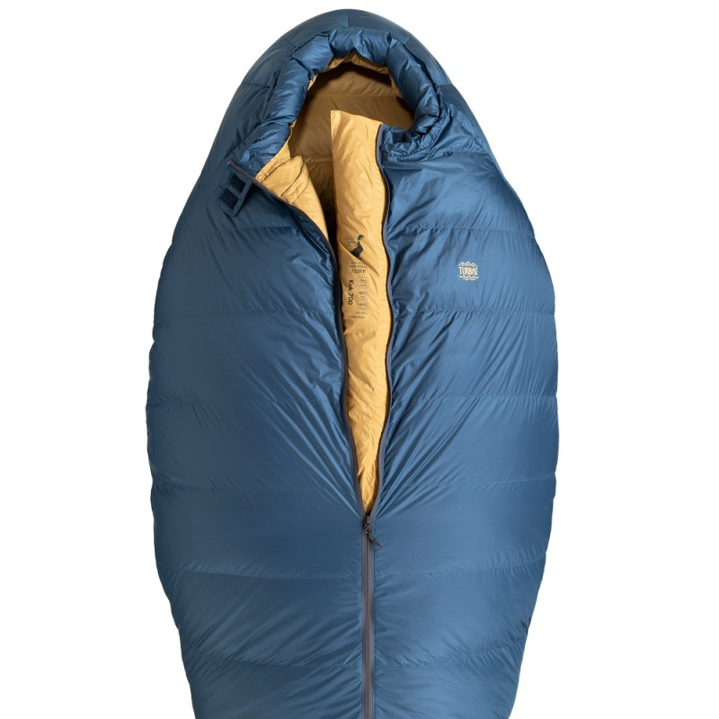 Спальник пуховий Turbat KUK 700 legion blue/dark cheddar - 195 см - синій/оранжевий