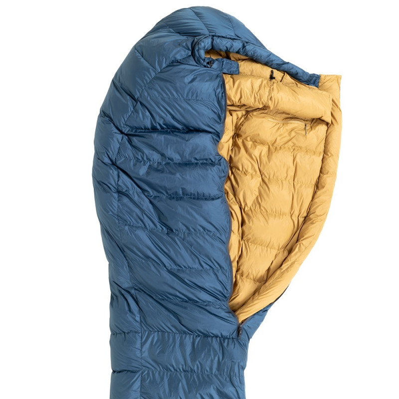 Спальник пуховий Turbat KUK 700 legion blue/dark cheddar - 195 см - синій/оранжевий