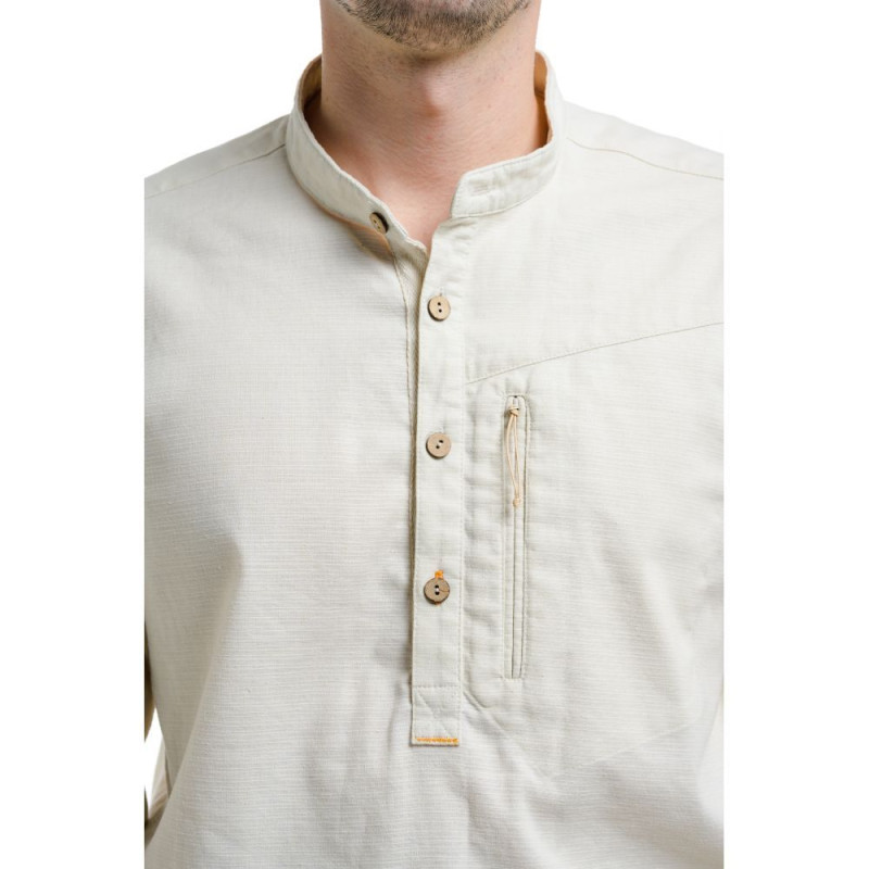 Сорочка ч Turbat Madeira Hemp Mns light beige - M - бежевий
