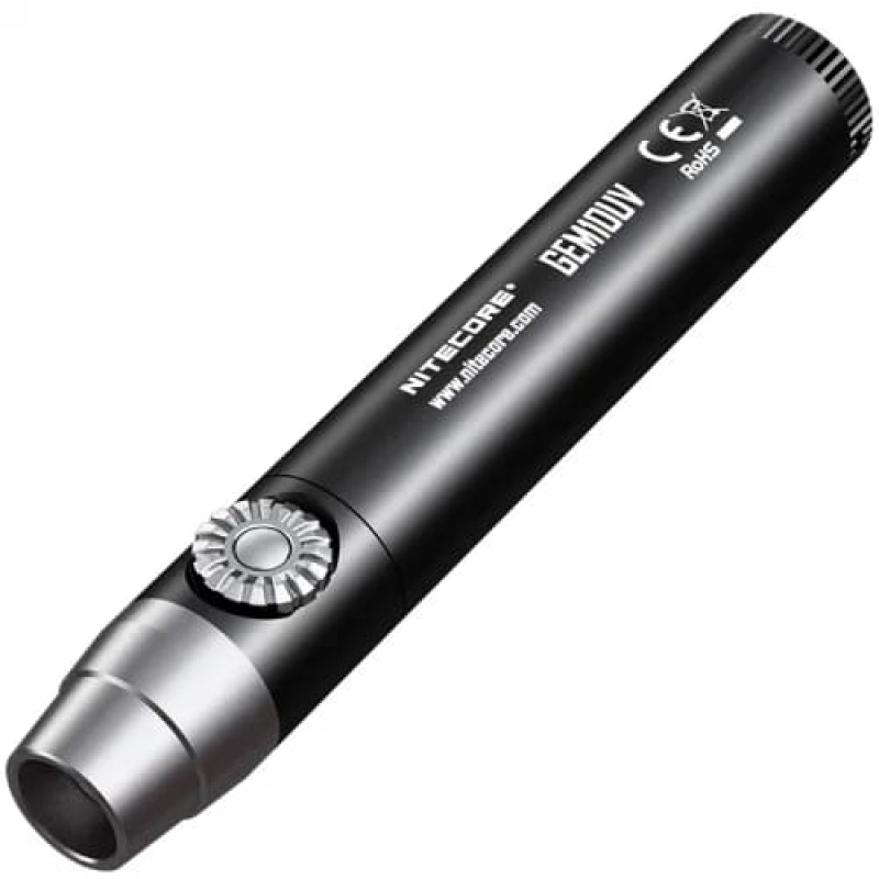 Ліхтар ультрафіолетовий Nitecore GEM10UV (3000mW UV-LED, 365nm, 2 режими, 1x18650)