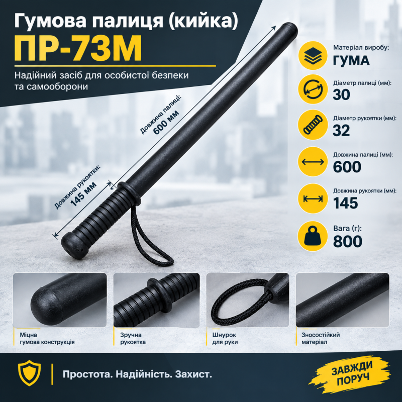 Гумова палиця (кийка) ПР-73М