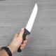 Ніж кухонний, побутовий Victorinox Fibrox Butcher (лезо: 180мм), чорний 5.5203.18