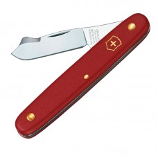 Нож складной, садовый Victorinox (100мм, 2 функции), красный 3.9040