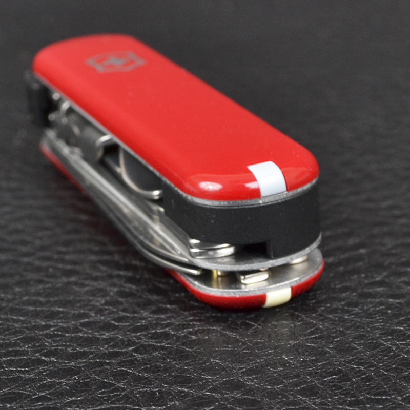 Ніж складаний, мультитул Victorinox Nailclip (65мм, 8 функцій), червоний 0.6463