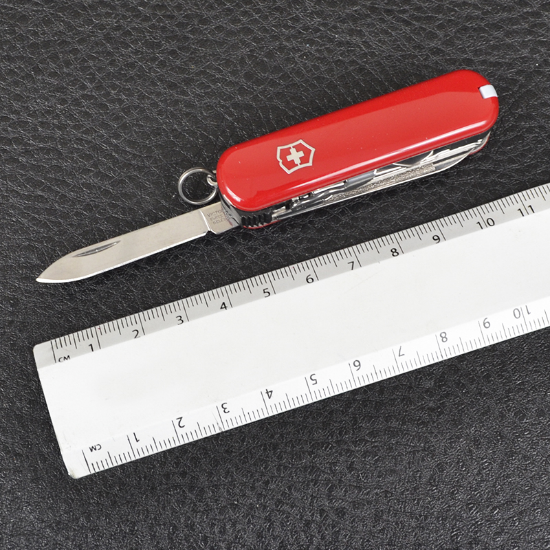Ніж складаний, мультитул Victorinox Nailclip (65мм, 8 функцій), червоний 0.6463