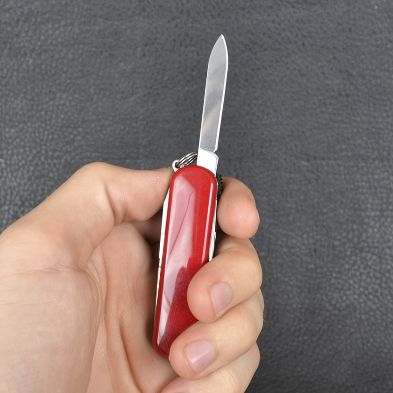 Ніж складаний, мультитул Victorinox Nailclip (65мм, 8 функцій), червоний 0.6463