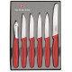 Набір кухонний Victorinox Paring Set (5 ножів+овочечистка), червоний 51111.6