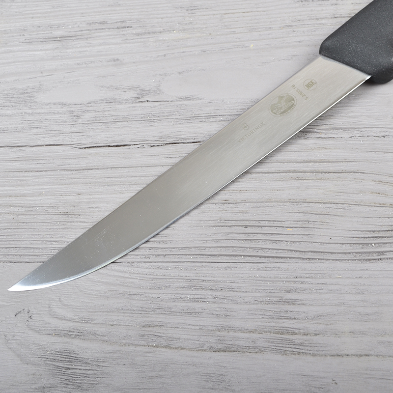 Ніж кухонний, побутовий Victorinox Fibrox Carving (лезо: 180мм), чорний 5.2803.18