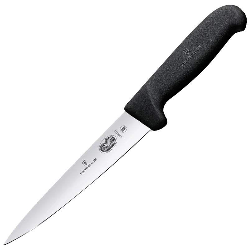 Ніж кухонний Victorinox Fibrox Sticking (лезо: 120мм), чорний 5.5603.12