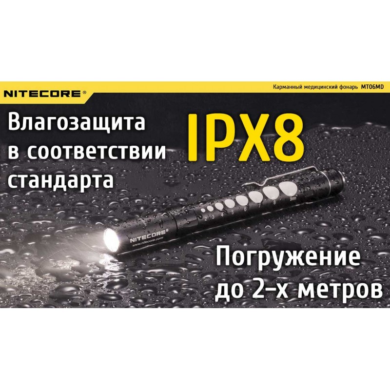 Карманный медицинский диагностический фонарь Nitecore MT06MD