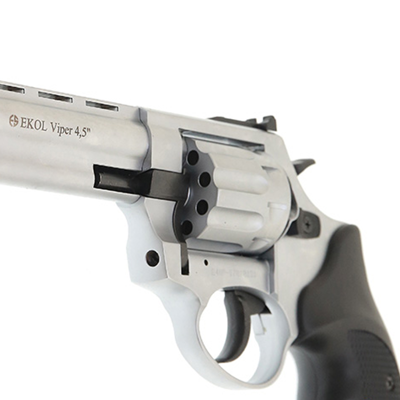Револьвер під патрон флобера EKOL Viper (4.5" , 4.0мм), хром