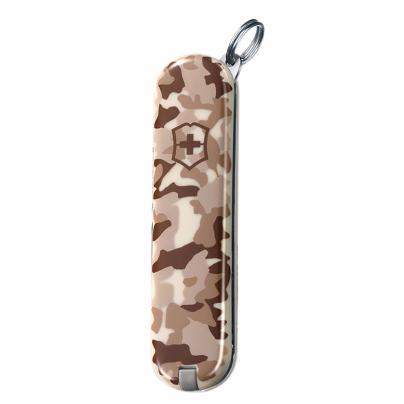 Ніж складаний, мультитул Victorinox Classic SD (58мм, 7 функцій), камуфляж бежевий 0.6223.941
