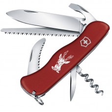 Нож складной, мультитул Victorinox Hunter (111мм, 12 функций), красный 0.8573