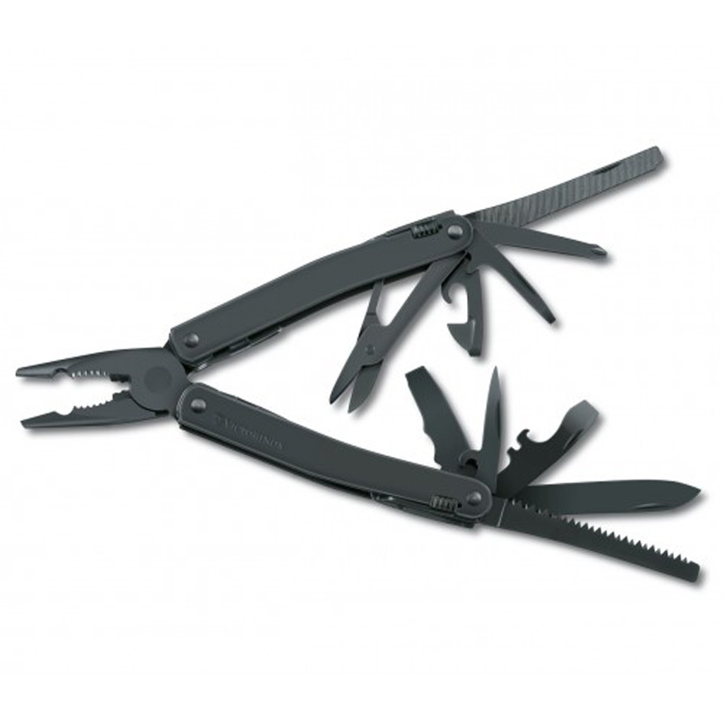 Ніж складаний, мультитул Victorinox Swisstool Spirit XBS (105мм, 23 функцій), чорний 3.0224.3CN