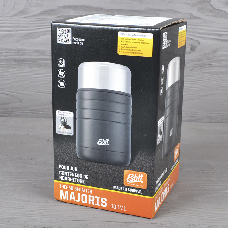 Термос для їжі Esbit Majoris FJ800TL (0.8л), чорний/сталевий