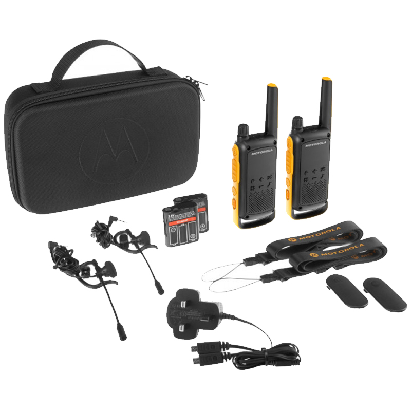 Рація Motorola Talkabout T82 Extreme (0,5W, PMR446, 446 MHz, до 10км, 16кан., АКБ), 2шт, оранж