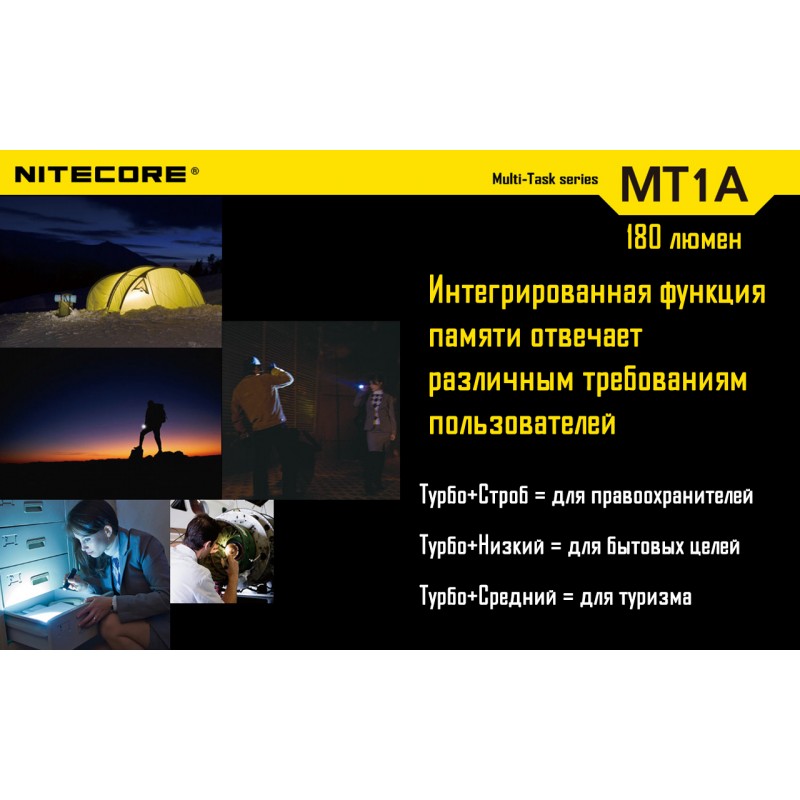 Карманный фонарь Nitecore MT1A повседневный