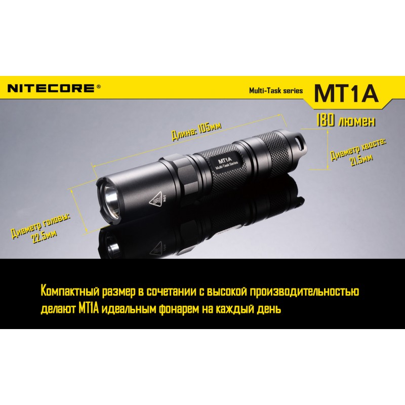 Карманный фонарь Nitecore MT1A повседневный
