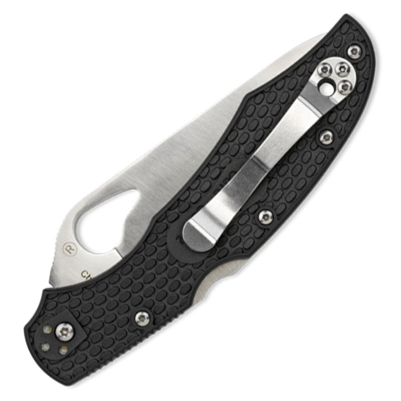 Ніж складаний Spyderco Byrd Cara Cara 2 напівсерейтор (довжина: 173мм, лезо: 73мм), FRN чорний
