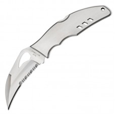 Нож складной Spyderco Byrd Crossbill полусеррейтор (длина: 194мм, лезвие: 89мм), стальной