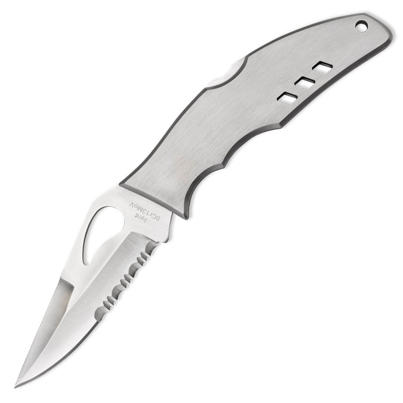 Ніж складаний Spyderco Byrd Flight напівсерейтор (довжина: 200мм, лезо: 87мм), сталевий