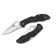 Ніж складаний Spyderco Delica 4 напівсерейтор (довжина: 181мм, лезо: 73мм), чорний