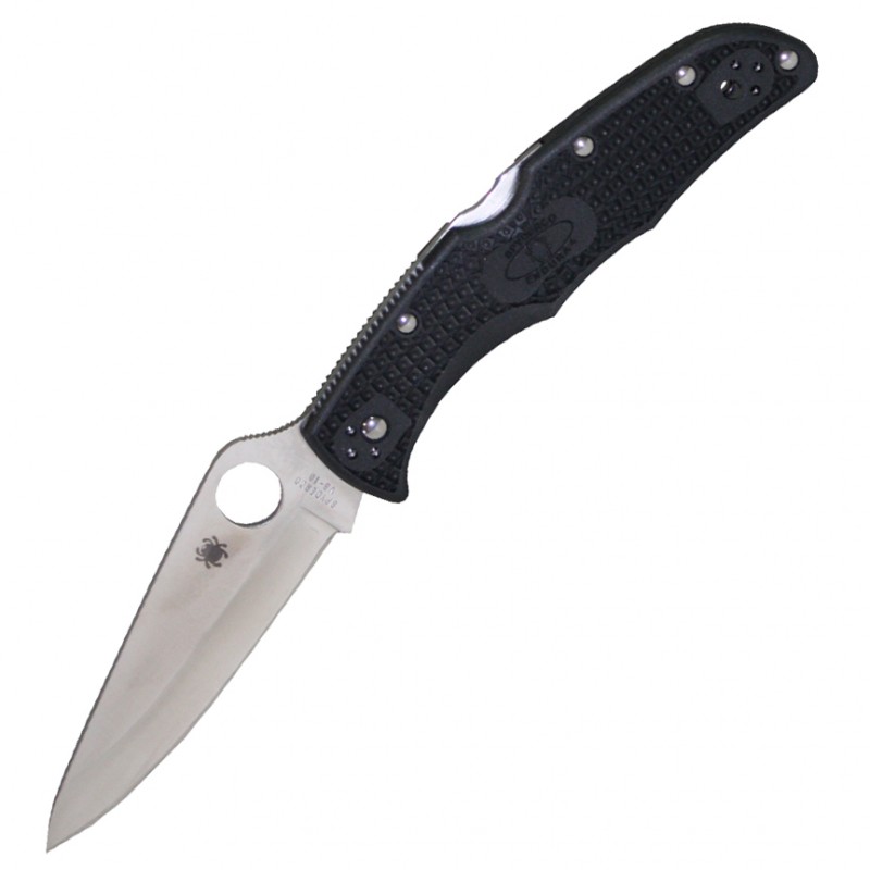 Ніж складаний Spyderco Endura 4 (довжина: 222мм, лезо: 96мм), чорний
