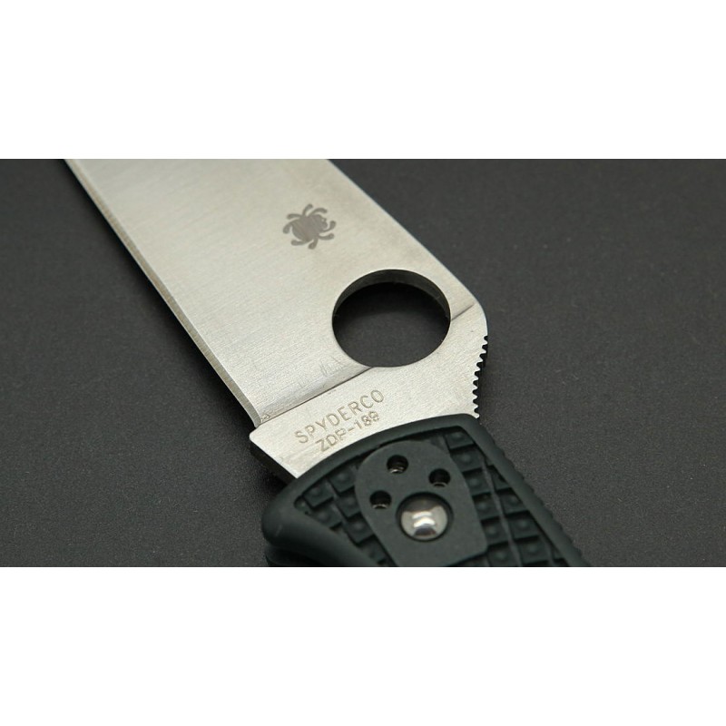 Ніж складаний Spyderco Endura 4 (довжина: 222мм, лезо: 96мм, ZDP-189), чорний