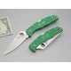 Ніж складаний Spyderco Endura 4 Flat Ground (довжина: 222мм, лезо: 96мм), зелений