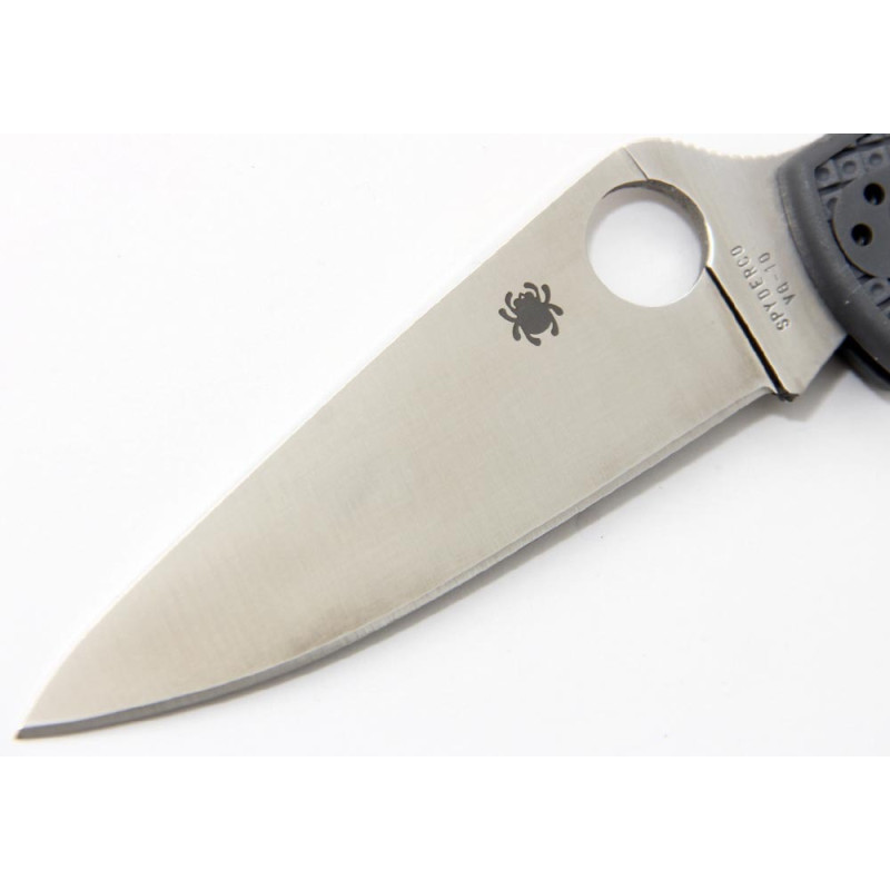 Ніж складаний Spyderco Endura 4 Flat Ground (довжина: 222мм, лезо: 96мм), сірий