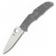 Ніж складаний Spyderco Endura 4 Flat Ground (довжина: 222мм, лезо: 96мм), сірий