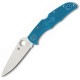 Ніж складаний Spyderco Endura 4 Flat Ground (довжина: 222мм, лезо: 96мм), синій