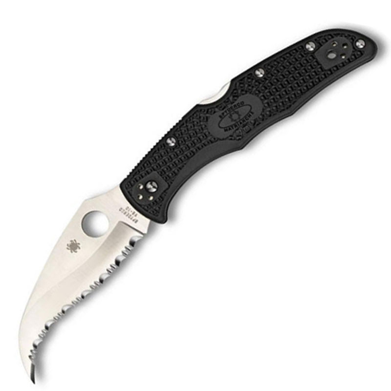 Ніж складаний Spyderco Matriarch 2 (довжина: 213мм, лезо: 90мм), чорний