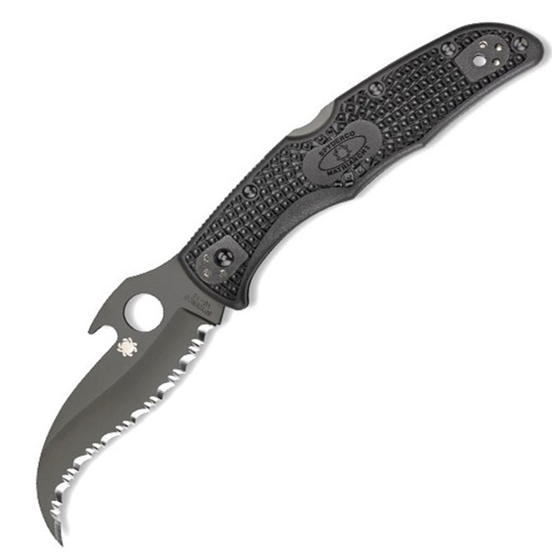Ніж складаний Spyderco Matriarch 2 (довжина: 217мм, лезо: 91мм, чорне), чорний