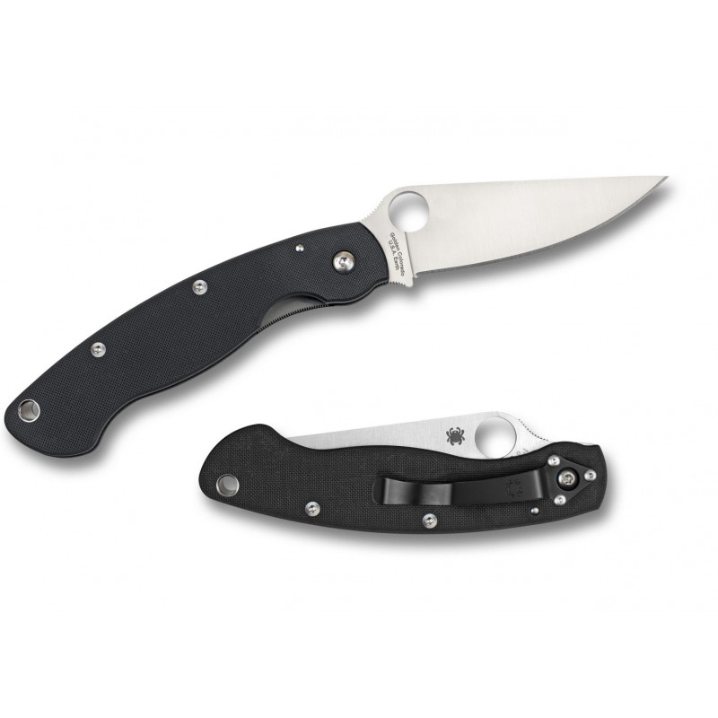 Ніж складаний Spyderco Military (довжина: 240мм, лезо: 100мм), чорний