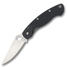 Нож складной Spyderco Military (длина: 240мм, лезвие: 100мм), черный
