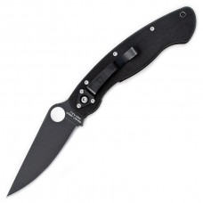 Ніж складаний Spyderco Military (довжина: 241мм, лезо: 102мм, чорне), чорний
