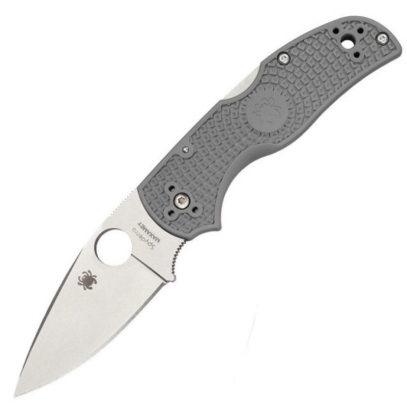 Ніж складаний Spyderco Native 5 (довжина: 177мм, лезо: 75мм), сірий