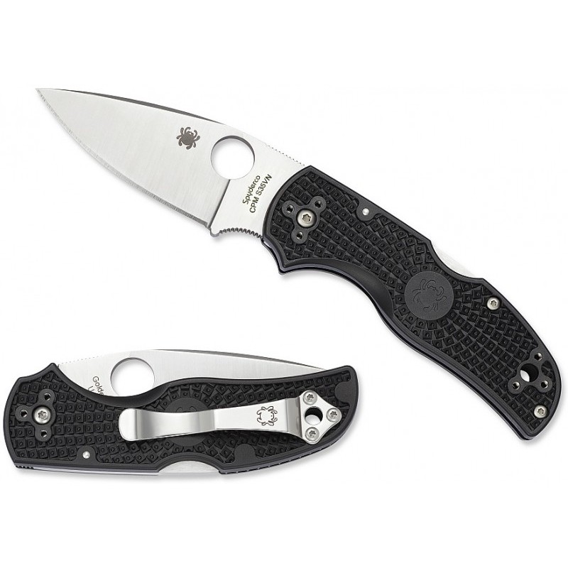 Ніж складаний Spyderco Native 5 (довжина: 177мм, лезо: 75мм), чорний