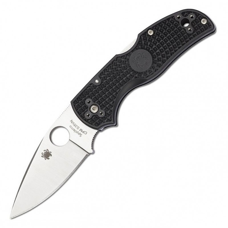 Ніж складаний Spyderco Native 5 (довжина: 177мм, лезо: 75мм), чорний