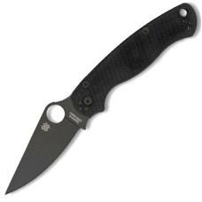 Нож складной Spyderco Para-Military 2 (длина: 210мм, лезвие: 87мм, черное), черный